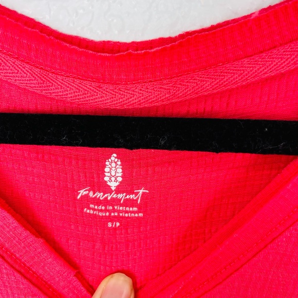 NEW Free People Movement Full Hearts Tank In Hot Hibiscus - Picture 3 of 6